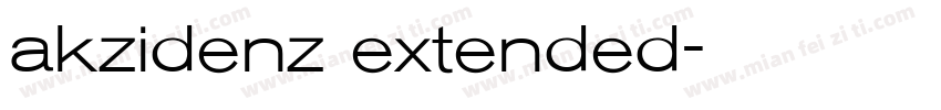 akzidenz extended字体转换